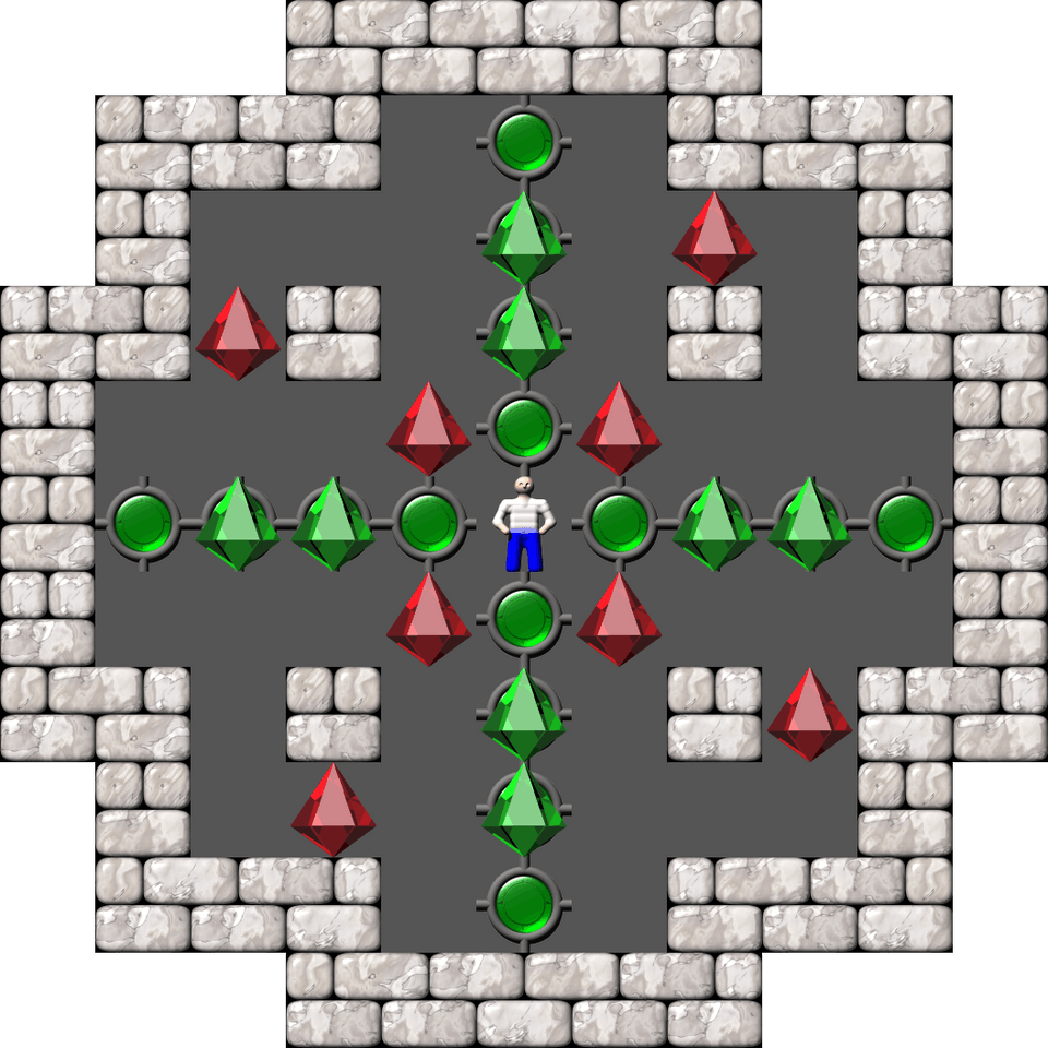 Sokoban Mass Remodel level 1965